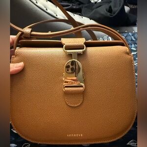 Senreve Brown Leather Crossbody Bag